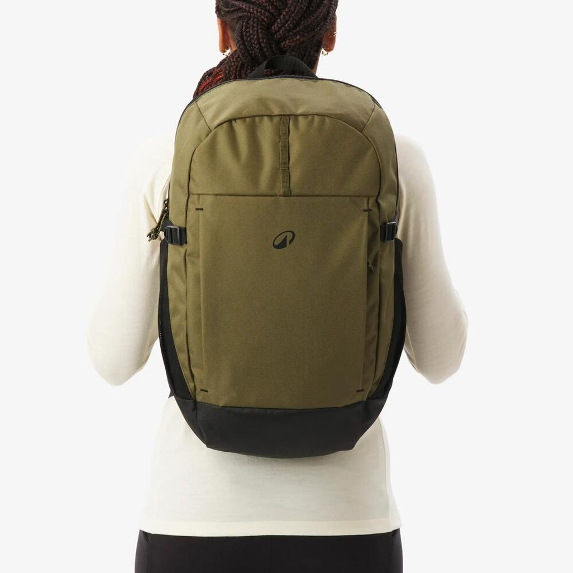 데카트론 하이킹 백팩 27L 아르페나즈 100 골든 올리브 그린(Decathlon Hiking Backpack 27L Arpenaz 100 Golden Olive Green) - 2
