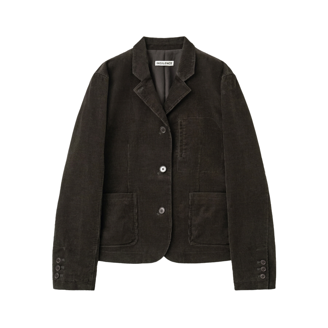 IW2F4JK03BR INSILENCE WOMEN Corduroy Single Fitted Jacket BROWN