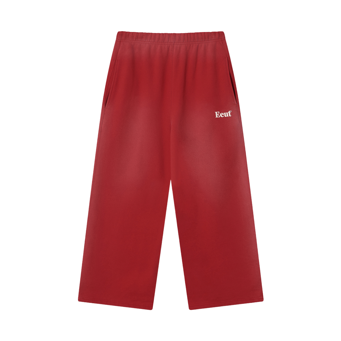 이우트 베이직 워시드 스웻팬츠 레드(EEUT Basic Washed Sweatpants Red) - 1