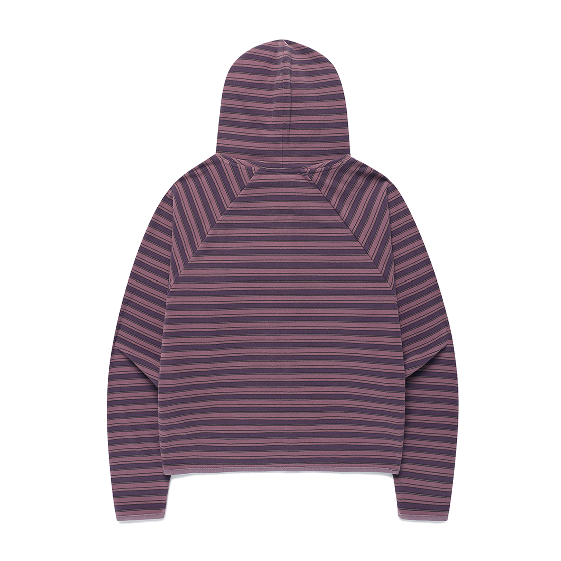 카비시 멀티 스트라이프 플리스 집업 후디 퍼플(CAVISH Multi Striped Fleece Zip Up Hoodie Purple) - 2