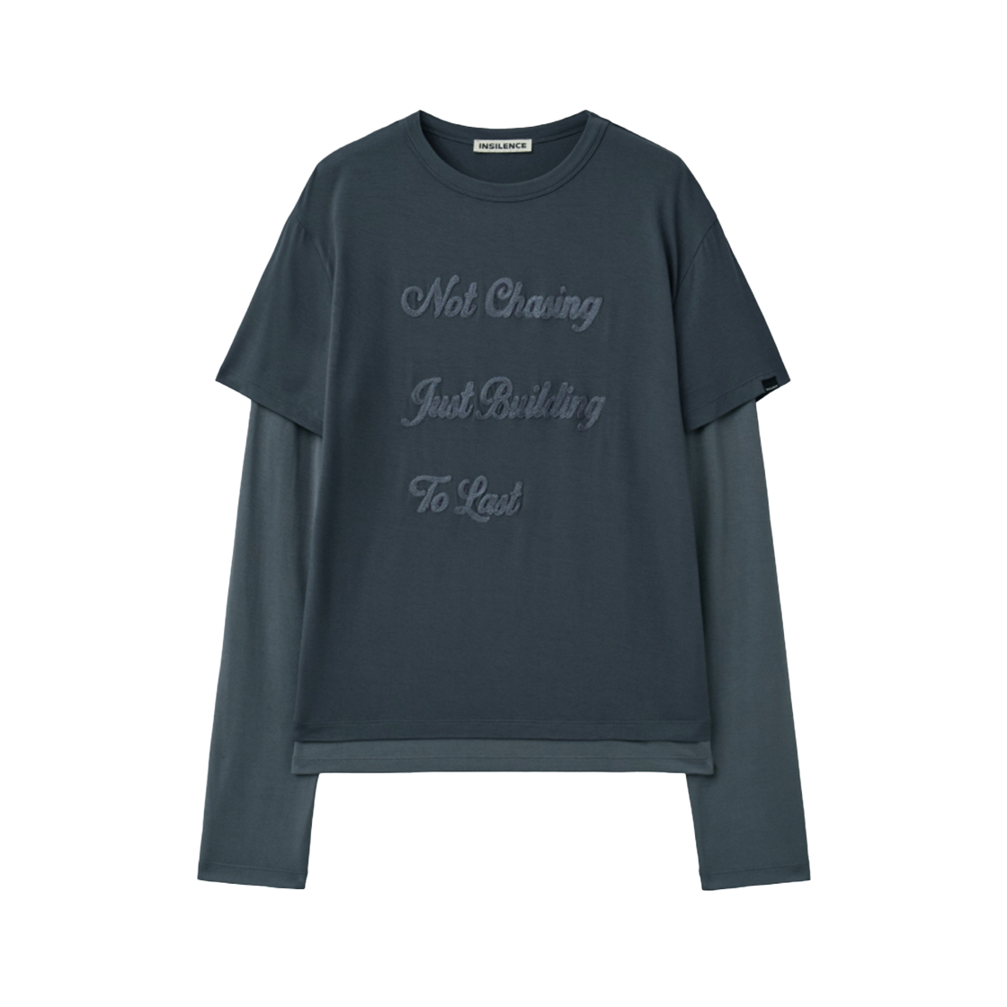 IW2F4TO10BL INSILENCE WOMEN Chasing Double-Layer Top DEEP BLUE