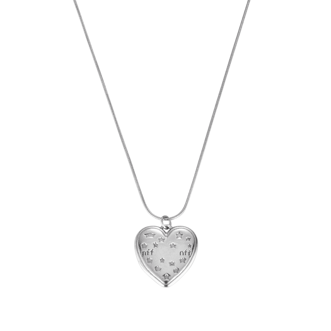 26FWSNLFESSVFF Nff Festive Heart Necklace Silver