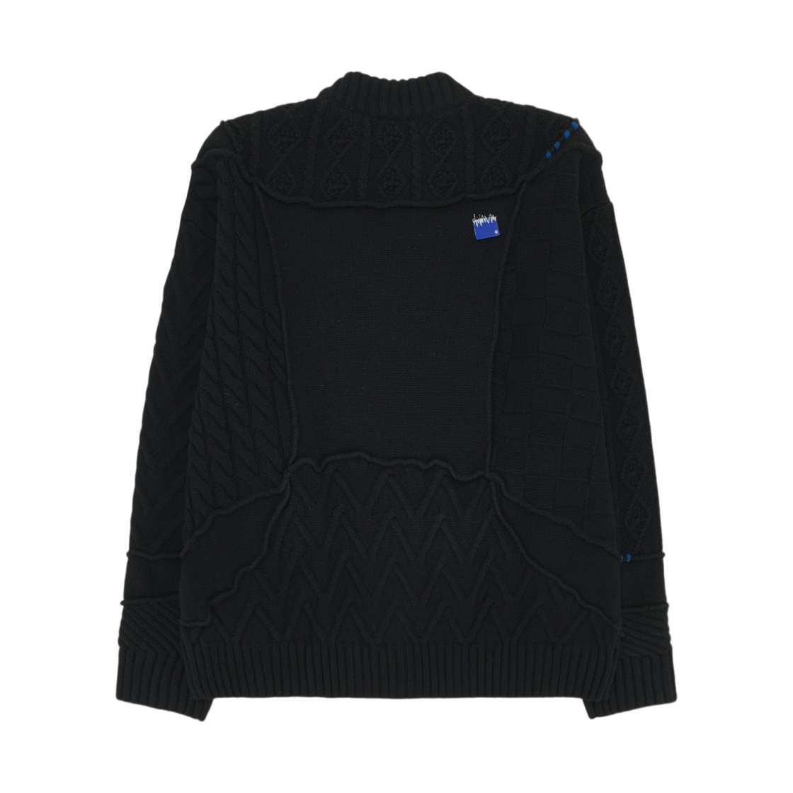 자라 x 아더에러 패치워크 오버사이즈 니트 스웨터 블랙(Zara x Ader Error Patchwork Oversize Knit Sweater Black) - 2