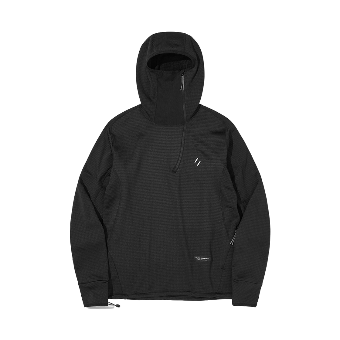 WBFWTL001BK WELTER EXPERIMENT Thermosquare Fleece Trail Hoodie Black
