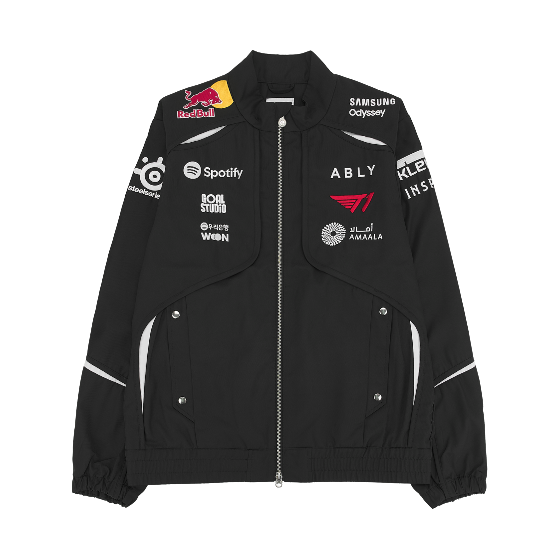 T1 2026 LCK 유니폼 자켓 Ver.2 블랙 (논 마킹 버전)(T1 2026 LCK Uniform Jacket Ver.2 Black (Non Marking Ver.))