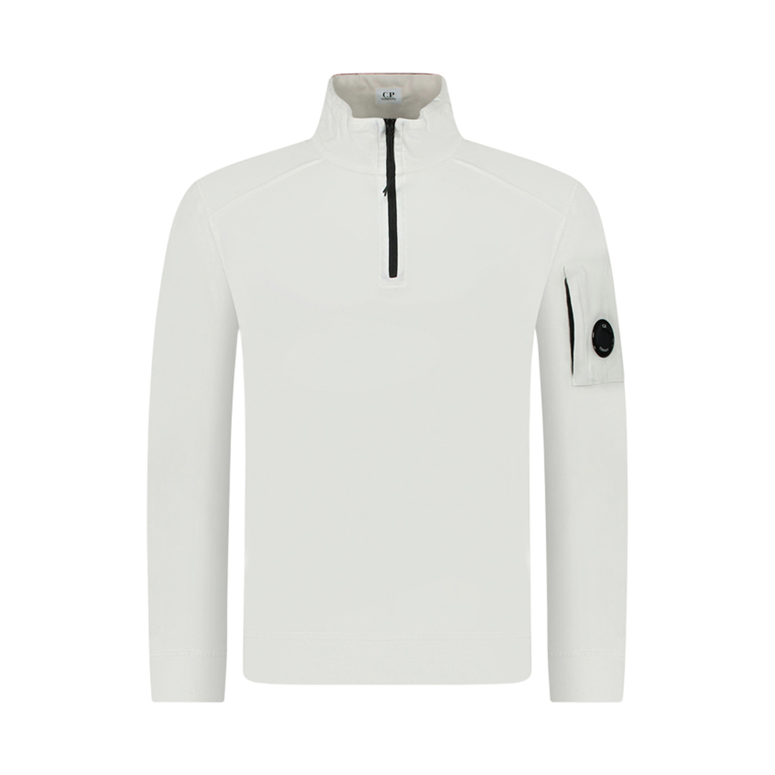 17CMSS059A 002246G 103 [20% 쿠폰] C.P. Company Logo Half Zip Sweatshirt - 24FW