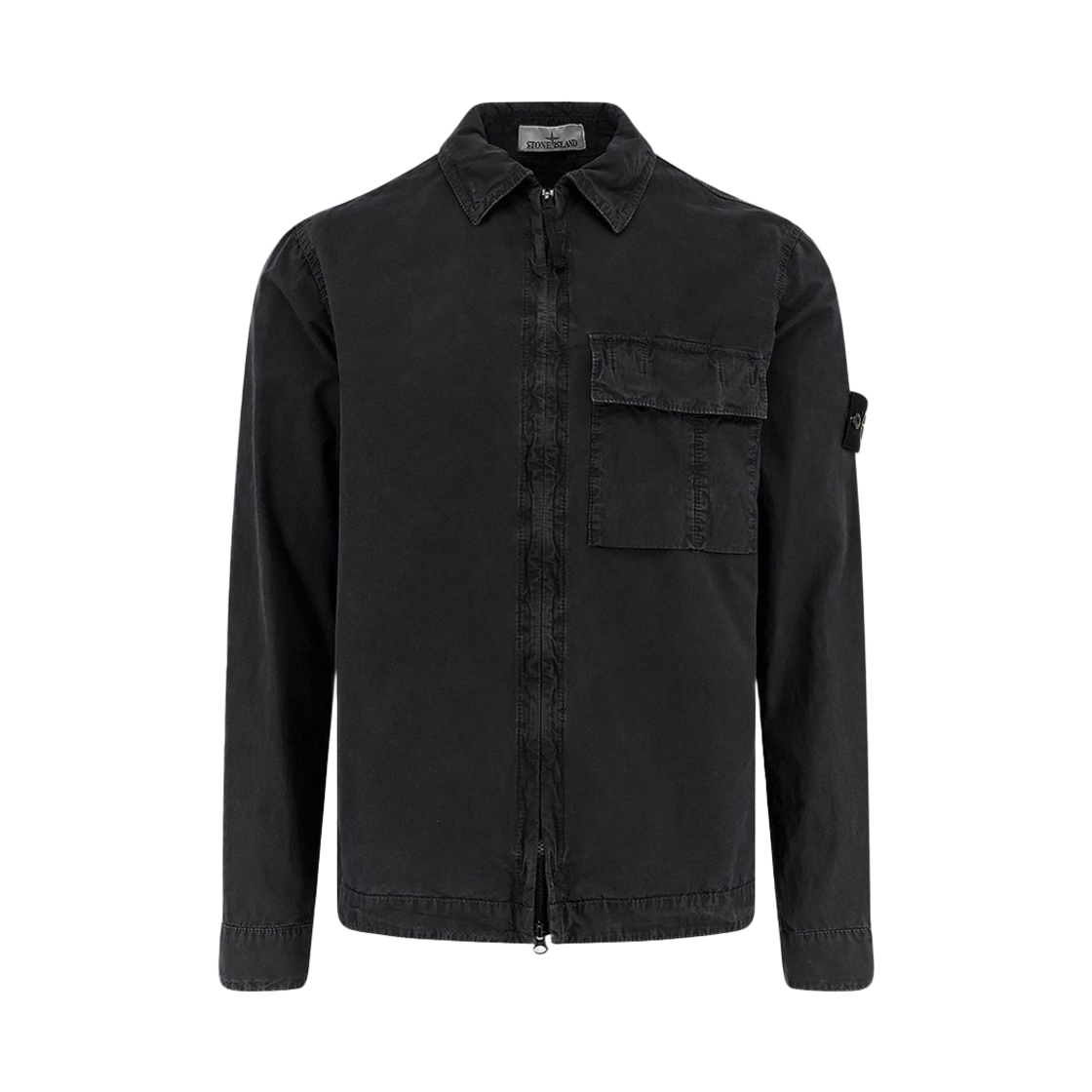 L1S15 1200008 S00WN V0129 [20% 쿠폰] Stone Island Patch Overshirt Jacket Black - 26SS
