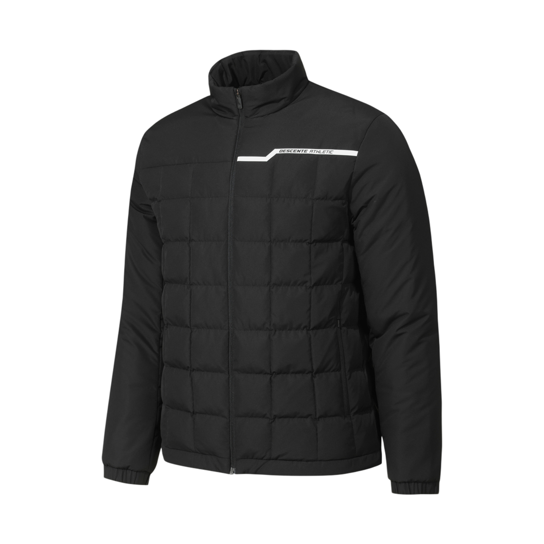 데상트 트레이닝 스탠드넥 패딩 자켓 블랙(Descente Training Stand Neck Padded Jacket Black)