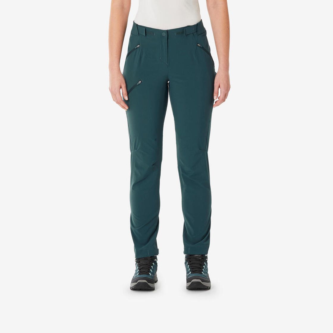 데카트론 여성 등산 바지 스트레치 MH500 어비스 그린(Decathlon Women's Stretch Hiking Pants MH500 Abyss Green) - 2