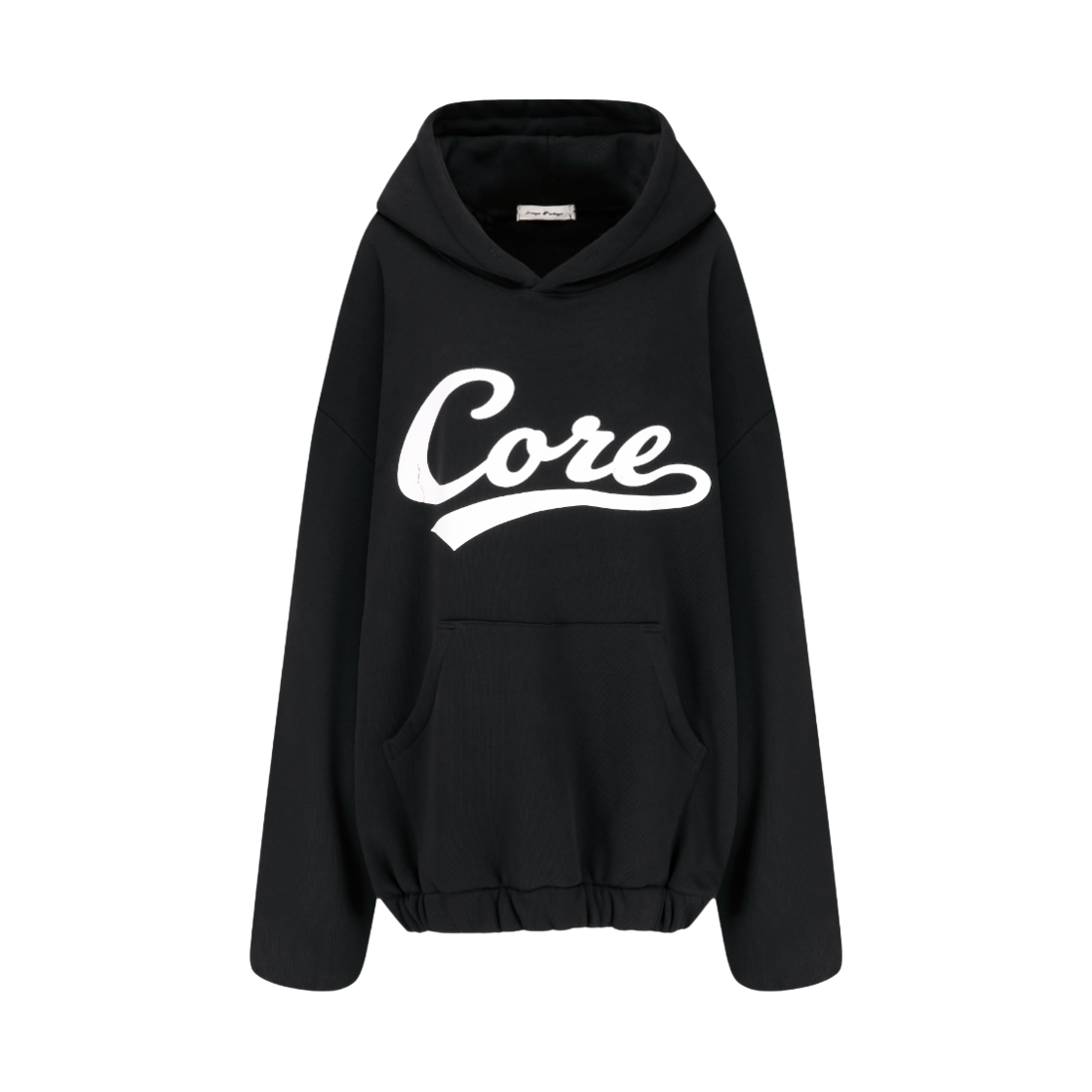 MF26TS081 Langer Core Lettering Hoodie Black