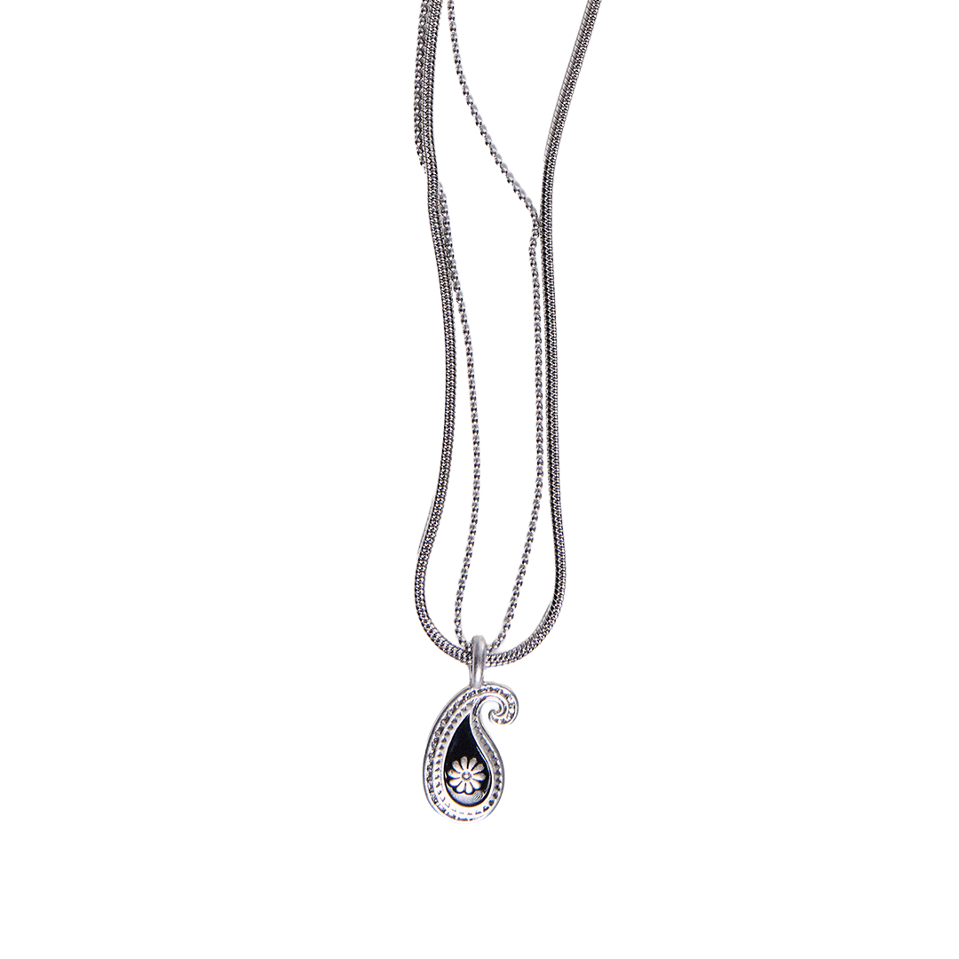 엔프프 에토스 실버 네크리스 블랙(Nff Ethos Silver Necklace Black)
