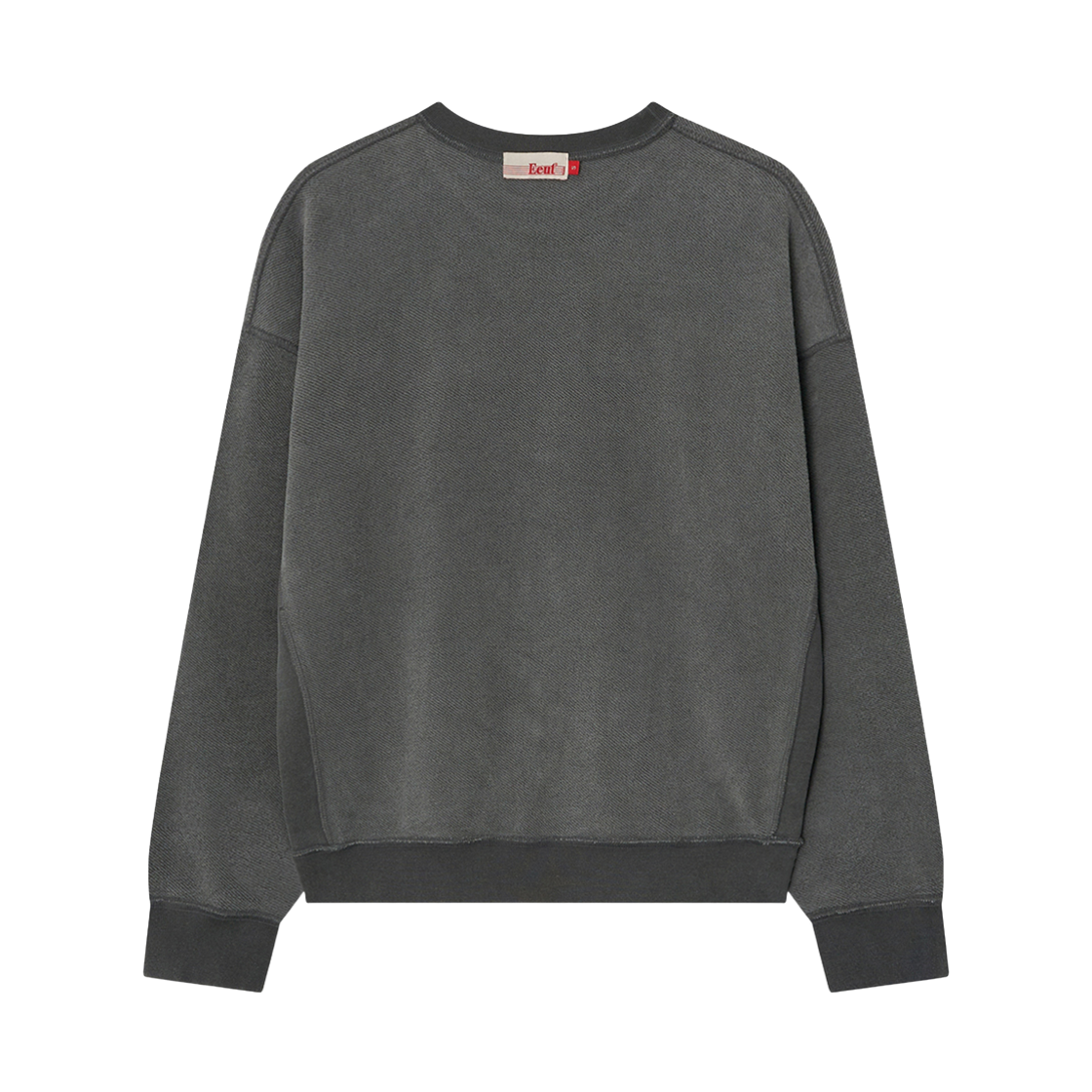 이우트  워시드 리버시블 스웻셔츠 차콜(EEUT Washed Reversible Sweatshirt Charcoal) - 2