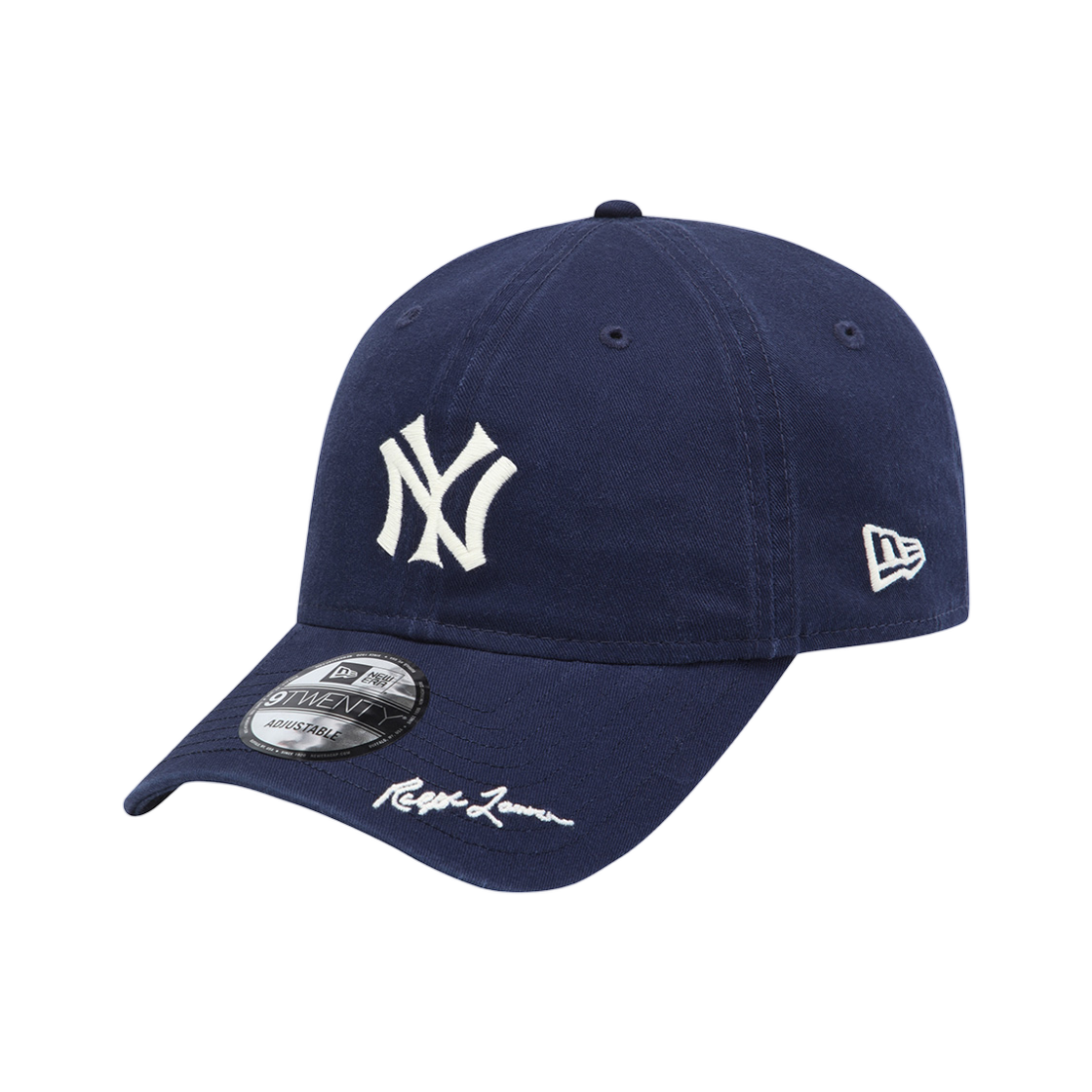 60869911 New Era x Ralph Lauren MLB Cooperstown New York Yankees Unstructured Ball Cap Open Blue