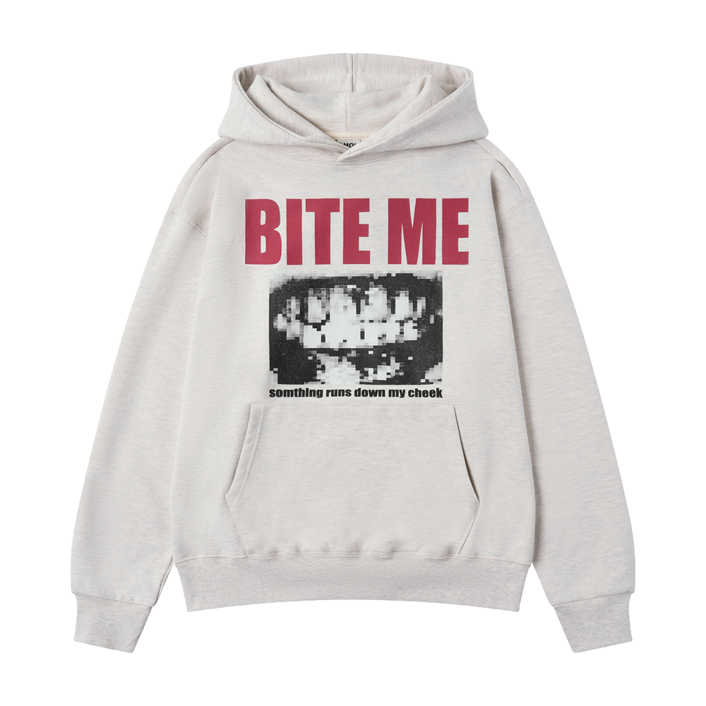 아모우 바이트 미 후디 오트밀(AMOU Bite Me Hoodie Oatmeal)
