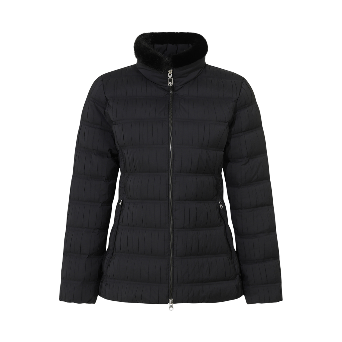 (W) 데상트 중경량 스탠드넥 다운 자켓 블랙((W) Descente Medium Lightweight Stand Neck Down Jacket Black)