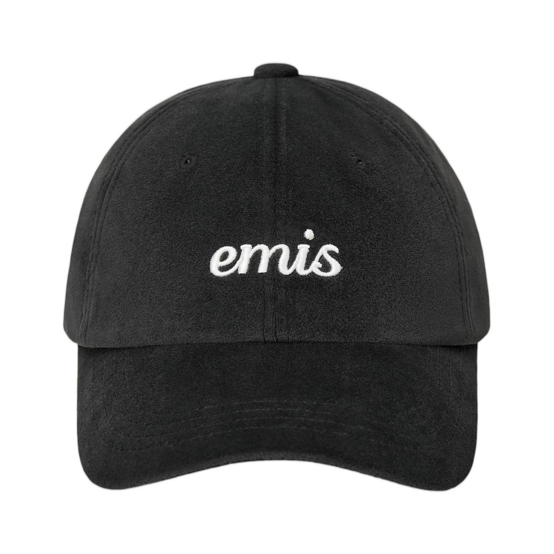 - Emis Small Logo Velvet Ball Cap Black