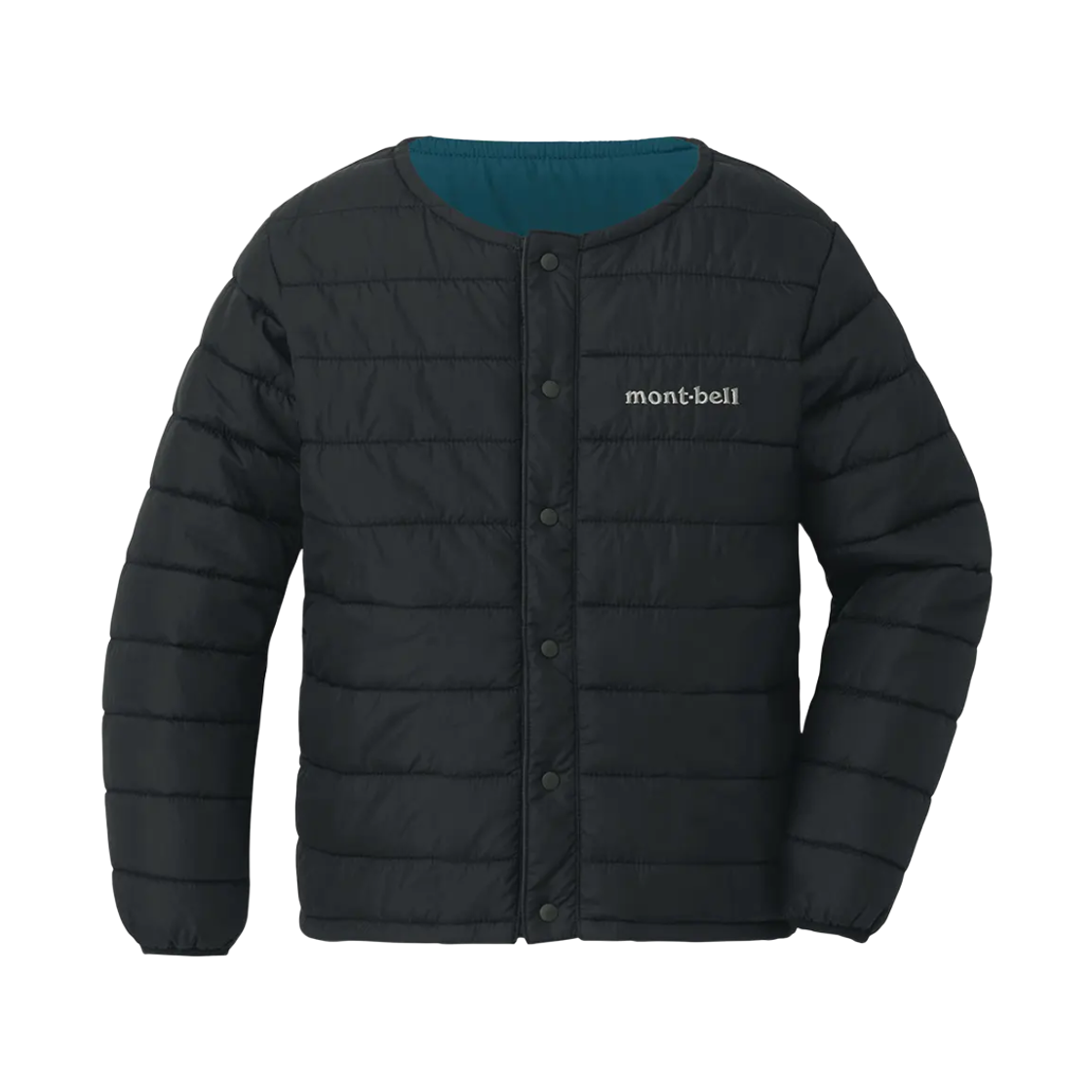 1101634 (Kids) Montbell Thermawrap Round Neck Jacket Black
