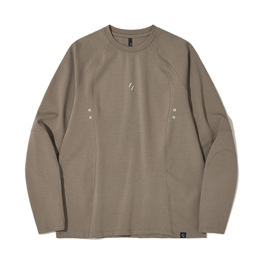 WBFFTL002DB WELTER EXPERIMENT Streamline Long Sleeve T-shirt Dark Beige