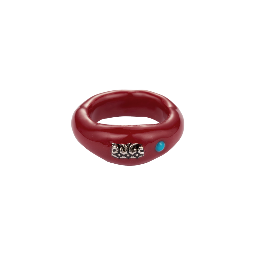 26FWJRGETHRDFF Nff Ethnic Ring Red