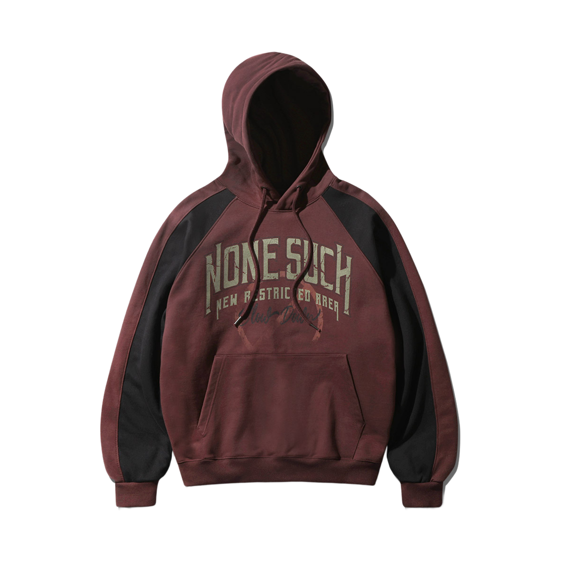 KMHD6819_Burgundy_292 EZKATON Nonesuch Heavy Cotton Hoodie Burgundy KMHD6819