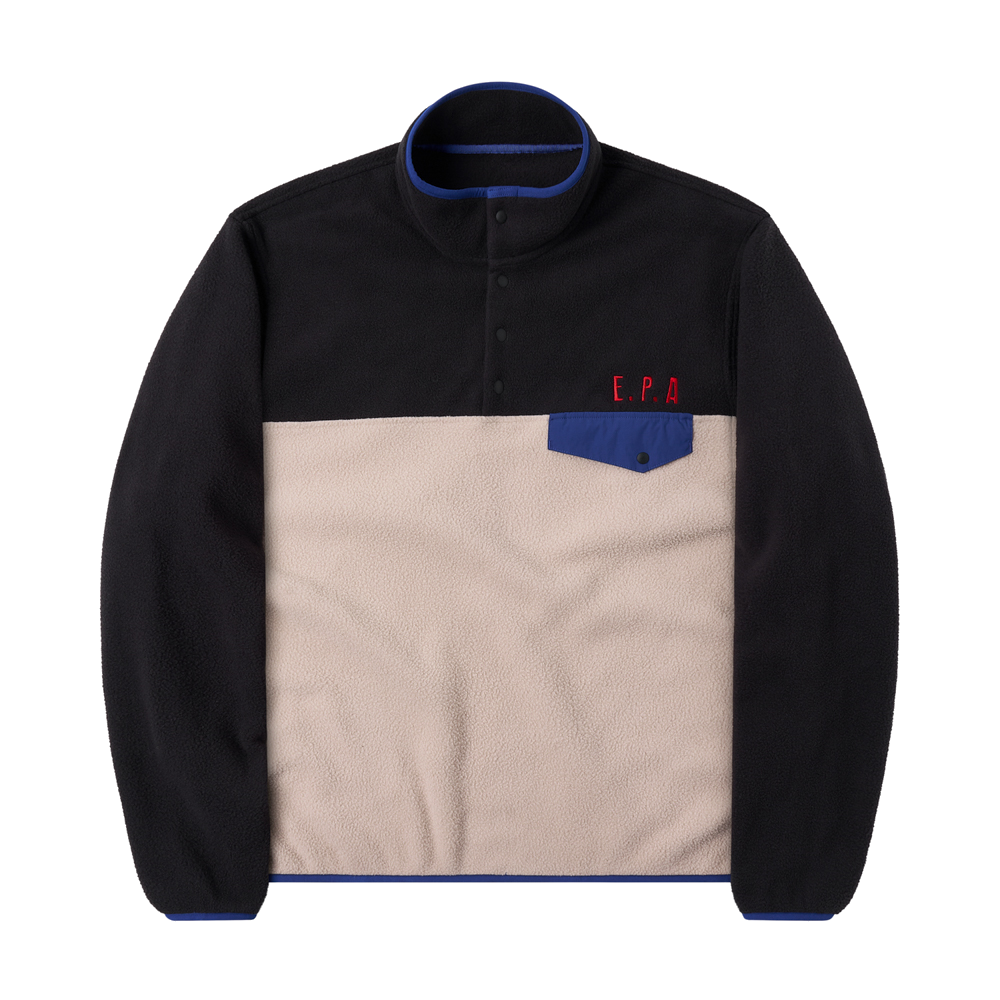 AM26FWJP09BK AMOU Polar Fleece Anorak Black