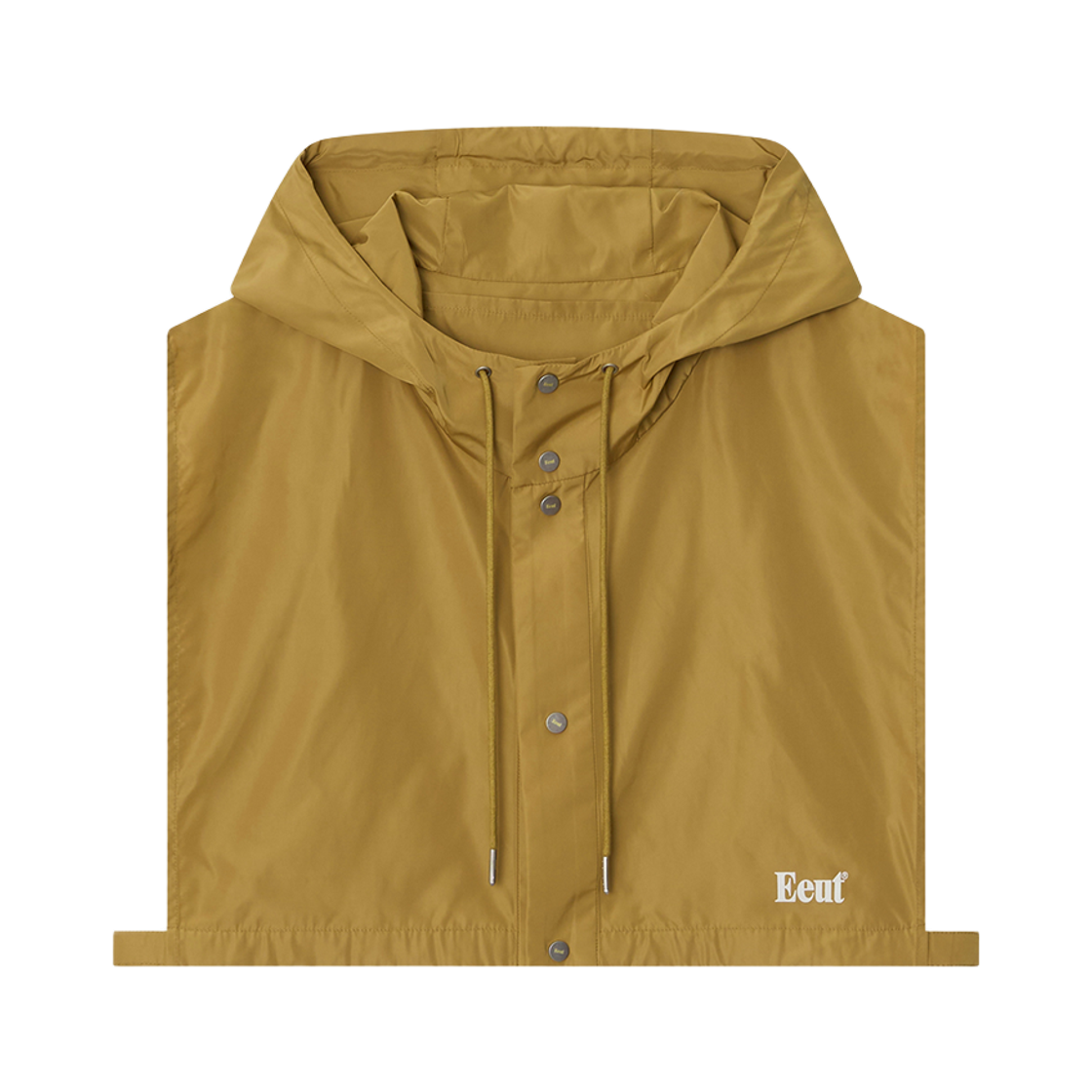 이우트 레이어링 후디드 카라 머스타드(EEUT Layering Hooded Collar Mustard)