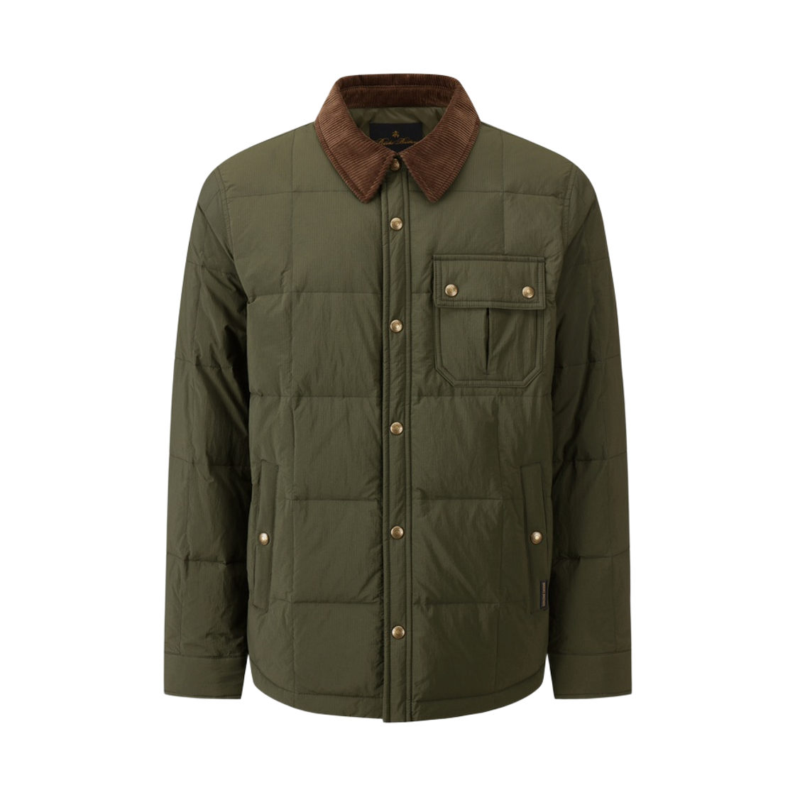 BBOPMBG407-ZKK BrooksBrothers Quilted Down Jacket Khaki