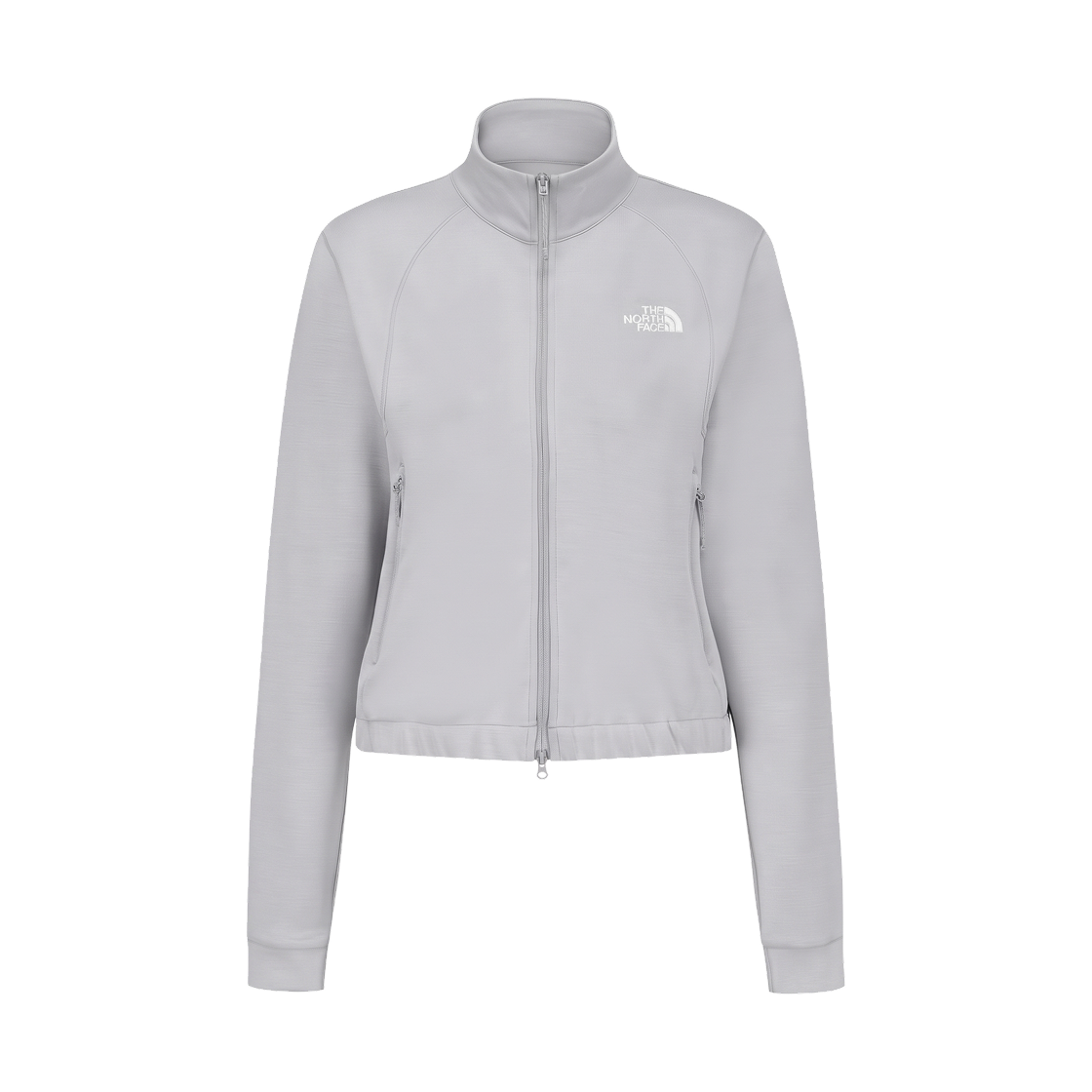 NJ5JS80K (W) The North Face White Label Drape Zip Up Cool Gray - 26FW
