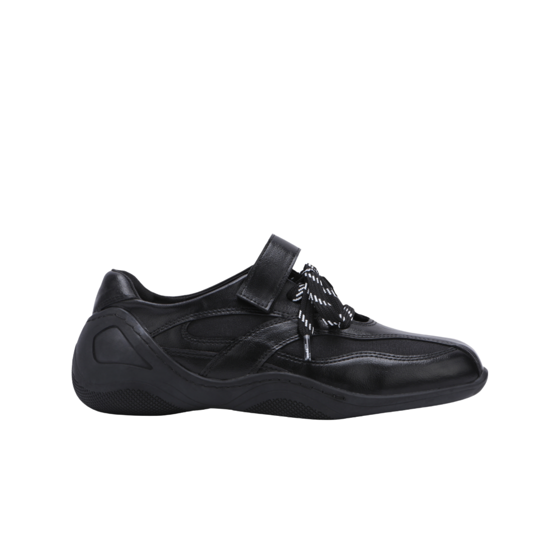 SASSSN002 SAINT SATIN VINE Leahter Black 3cm