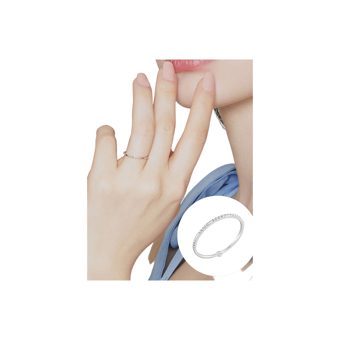 제이에스티나 제이에스티나 Goccia Dacqua 14K 반지 (JJT1RQ5AS805W4120)(Jestina Jestina Goccia Dacqua 14K 반지 (Jjt1Rq5As805W4120)) - 3