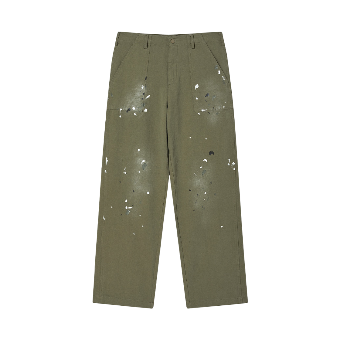 엔 아카이브 핸드 페인티드 워시드 밀리터리 팬츠 카키(N ARCHIVE Hand-Painted Washed Military Pants Khaki)