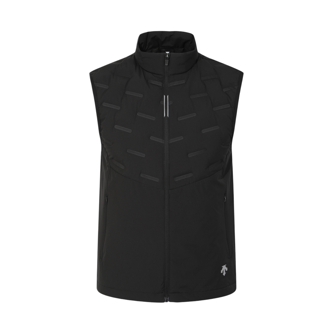 데상트 윈터 트랙 런 하이브리드 패딩 베스트 블랙(Descente Winter Track Run Hybrid Padded Vest Black)