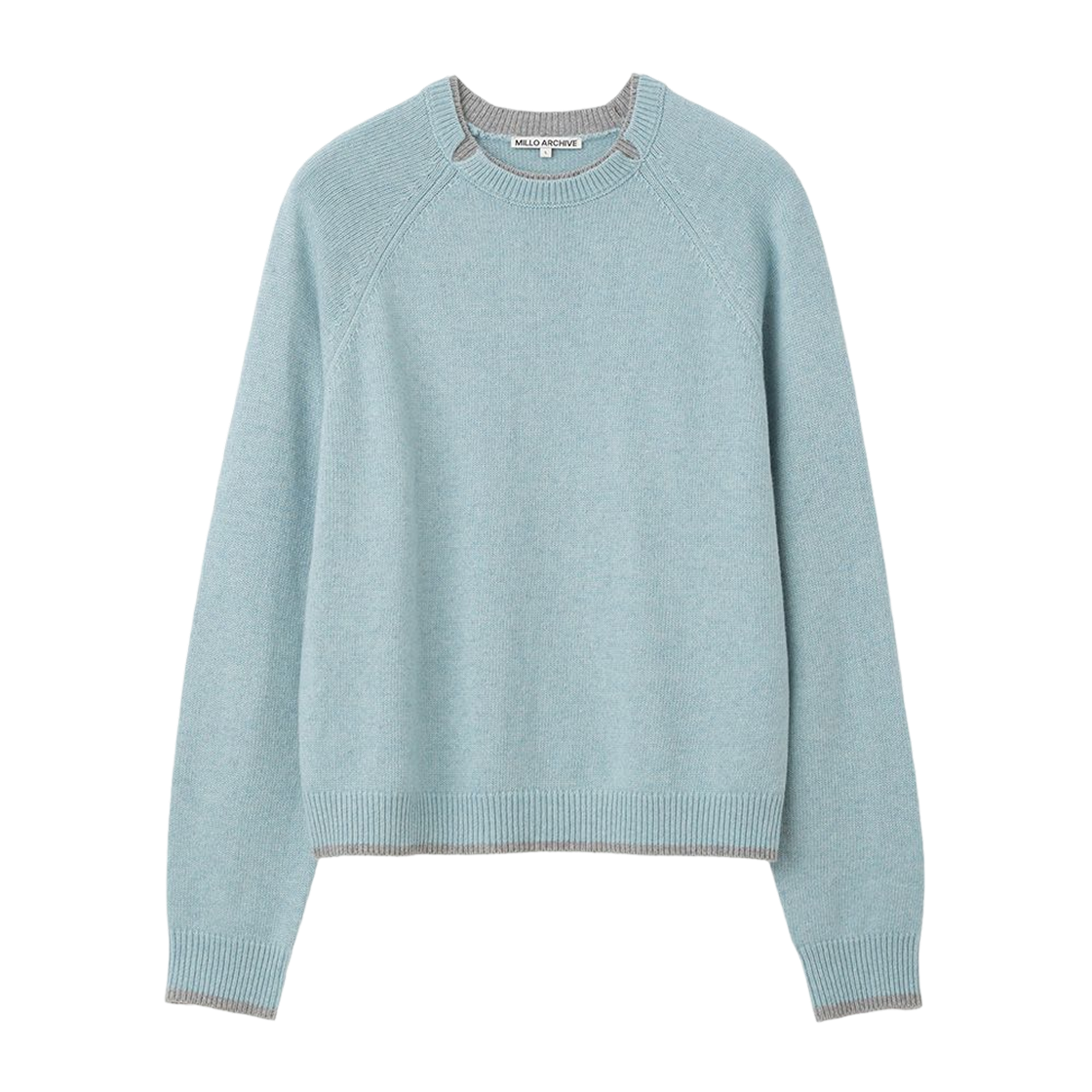 ML933SKB milloarchive Combi Layered Knit Sky Blue