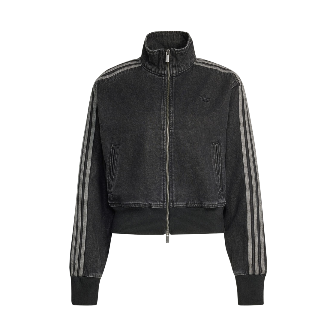 IB6917 (W) Adidas Originals Firebird Denim Track Top True Black Denim - KR Sizing