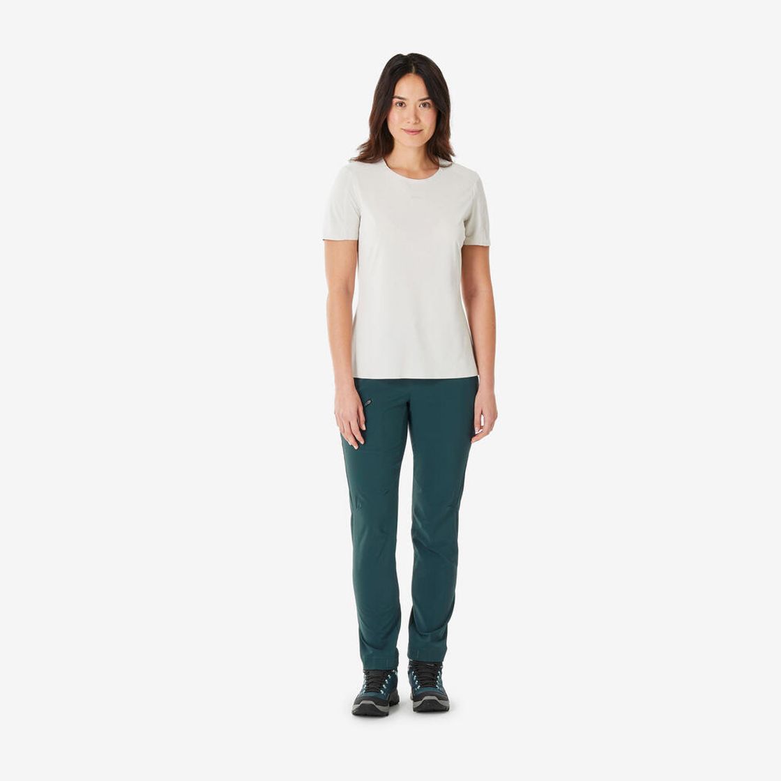 데카트론 여성 등산 바지 스트레치 MH500 어비스 그린(Decathlon Women's Stretch Hiking Pants MH500 Abyss Green) - 3