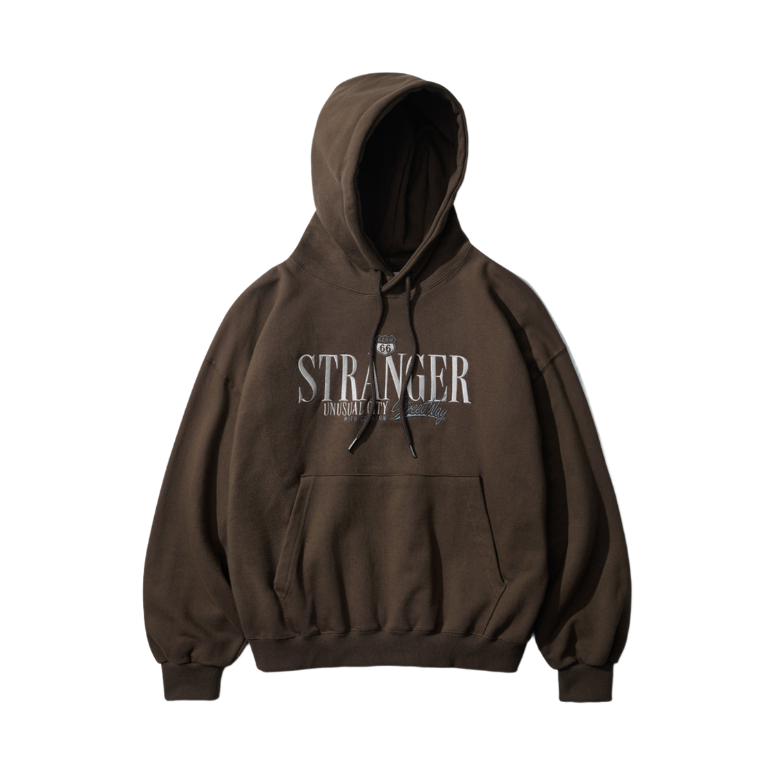 KMHD6741_Brown_291 EZKATON Streetway Heavy Cotton Hoodie Brown KMHD6741