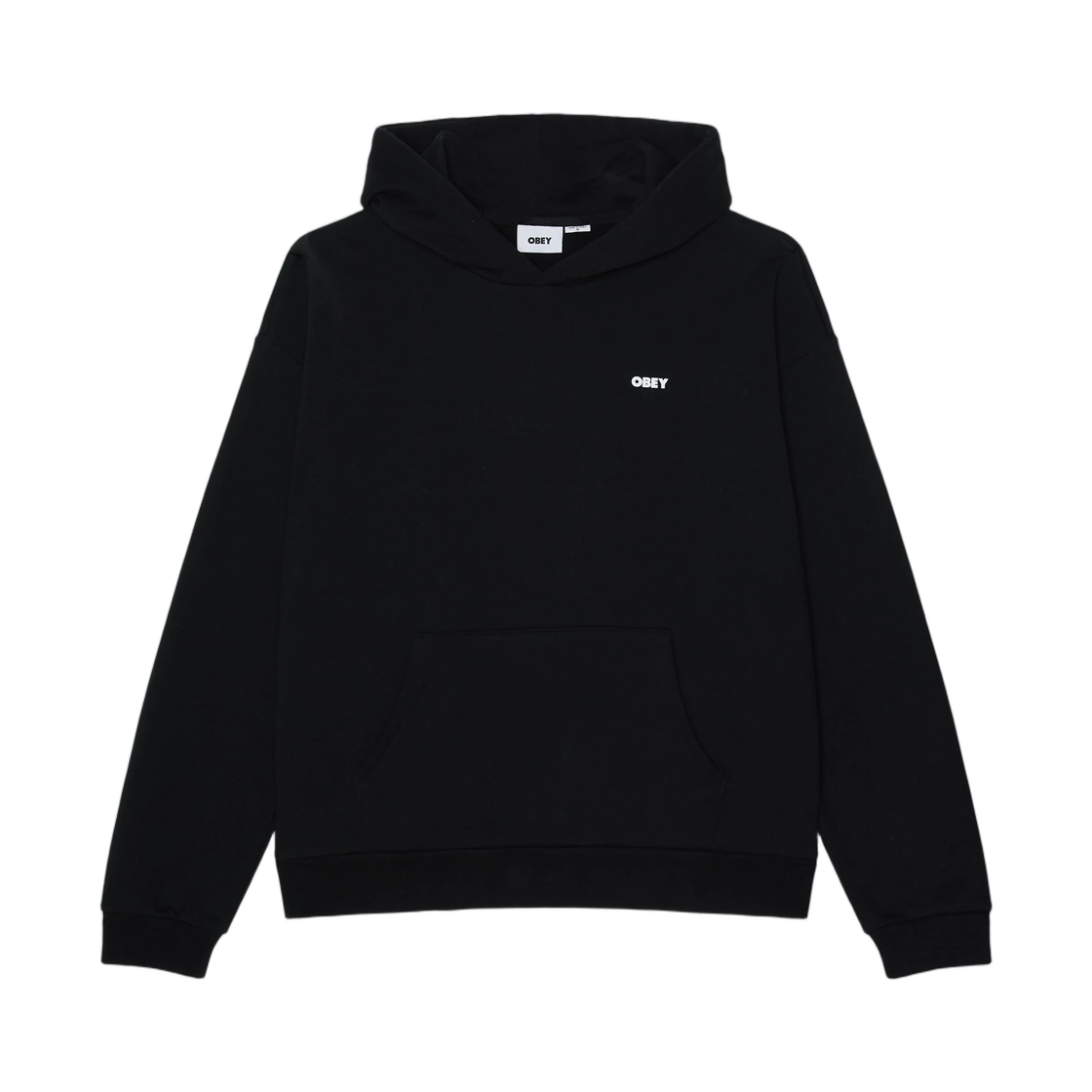 오베이 볼드 아이콘 엑스트라 헤비 풀오버 블랙(Obey Bold Icon Extra Heavy Pullover Black) - 2