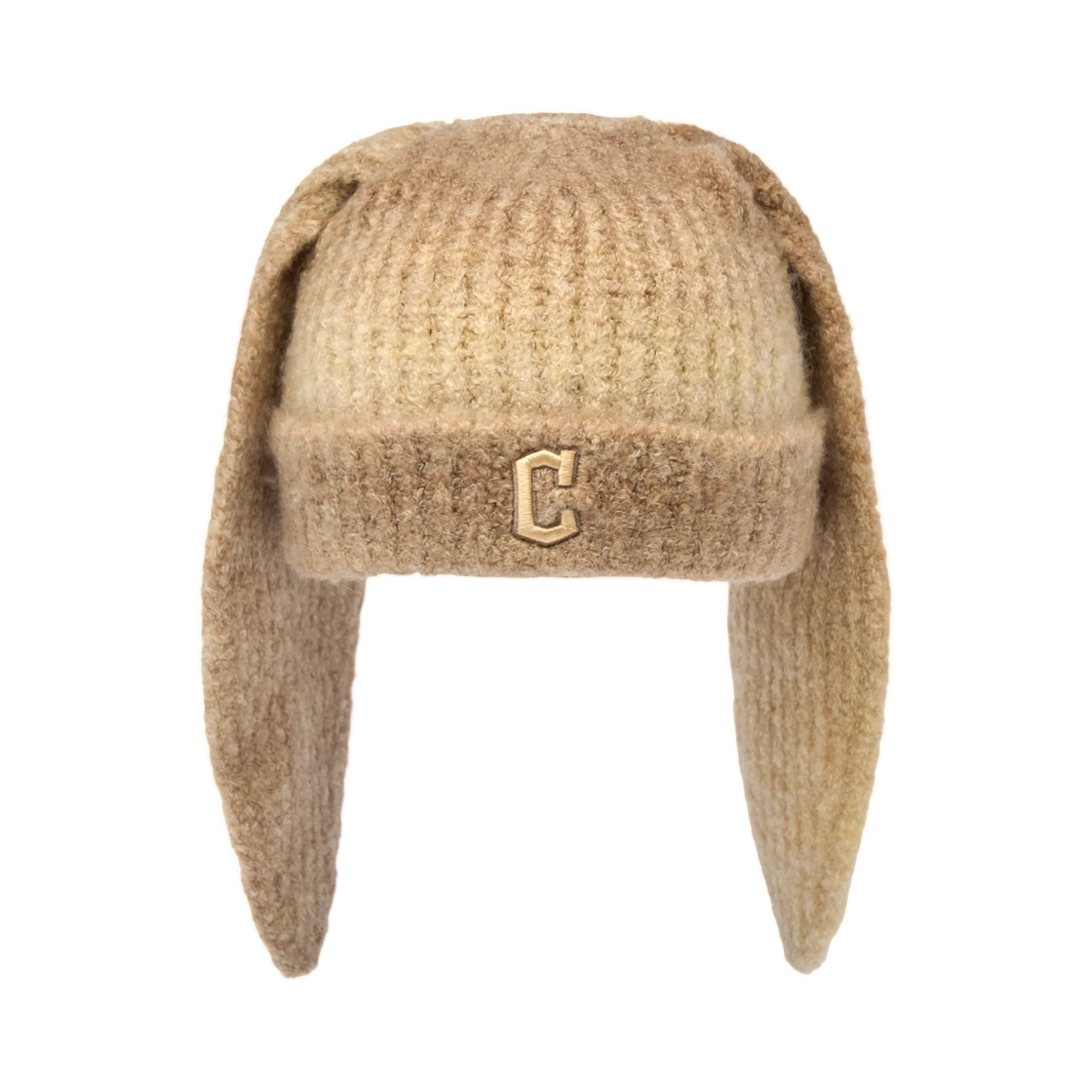 3ABNB0766-45BGD MLB Bunny Beanie Cleveland Guardians Beige