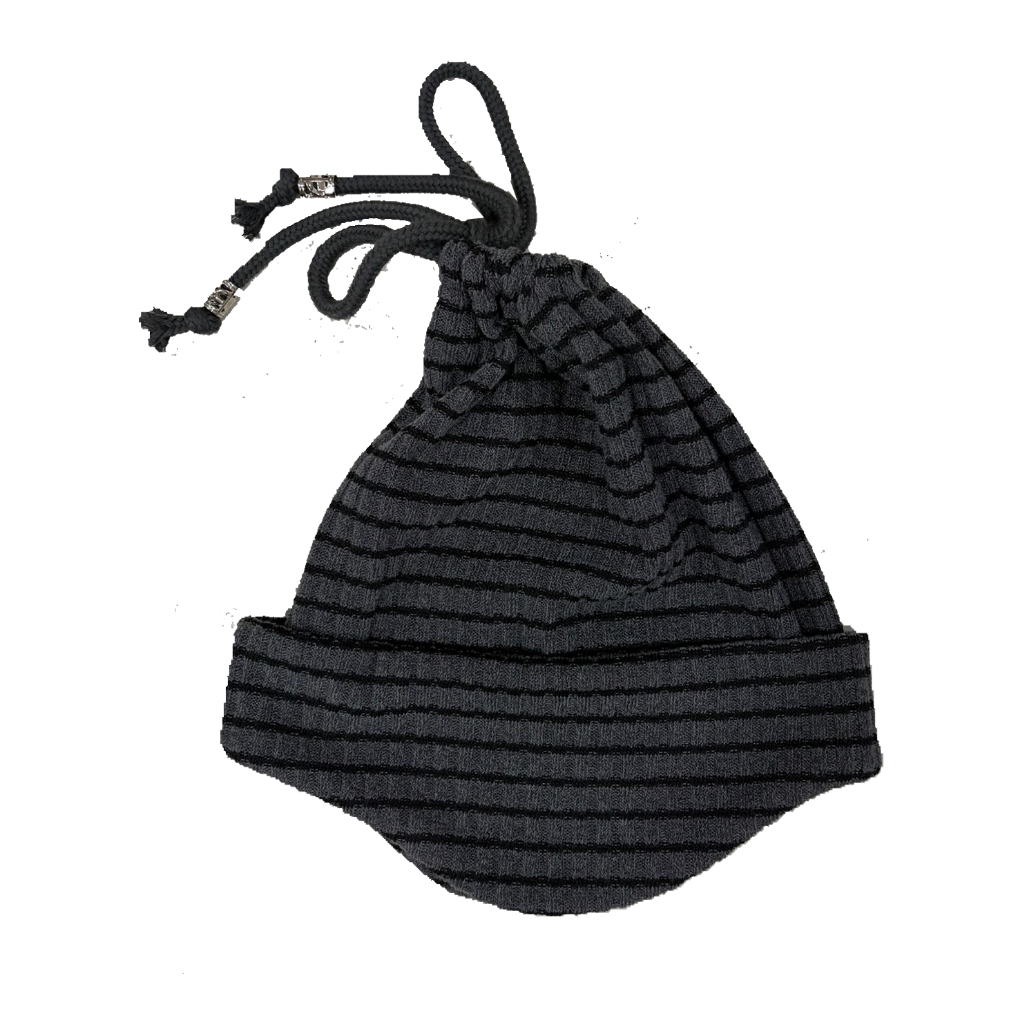 쎄르페 비즈 스트링 스트라이프 비니 차콜(SSERPE Beads String Stripe Beanie Charcoal) - 1
