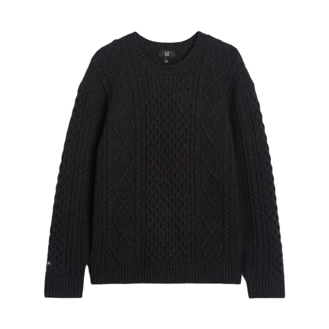 갭 x 아페쎄 울 케이블 니트 스웨터 다크 헤더 그레이(Gap x A.P.C. Wool Cable-Knit Sweater Dark Heather Grey)
