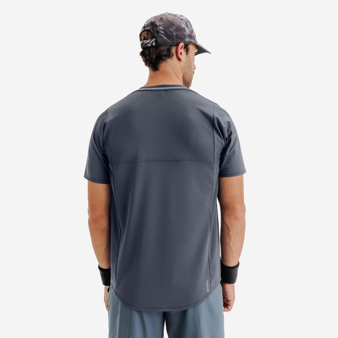 데카트론 남성 테니스 반팔 티 드라이 슬레이트 그레이(Decathlon Men's Tennis Short Sleeve T-Shirt Dry Slate Grey) - 5