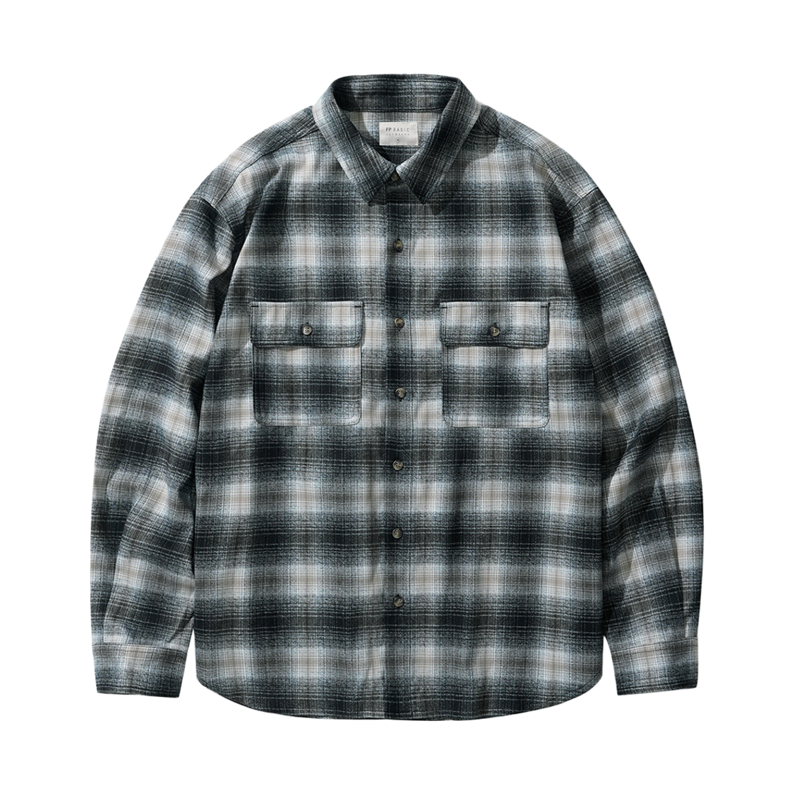 SJLS1598_navy_29 FP142 Plaid Check Shirt Navy SJLS1598