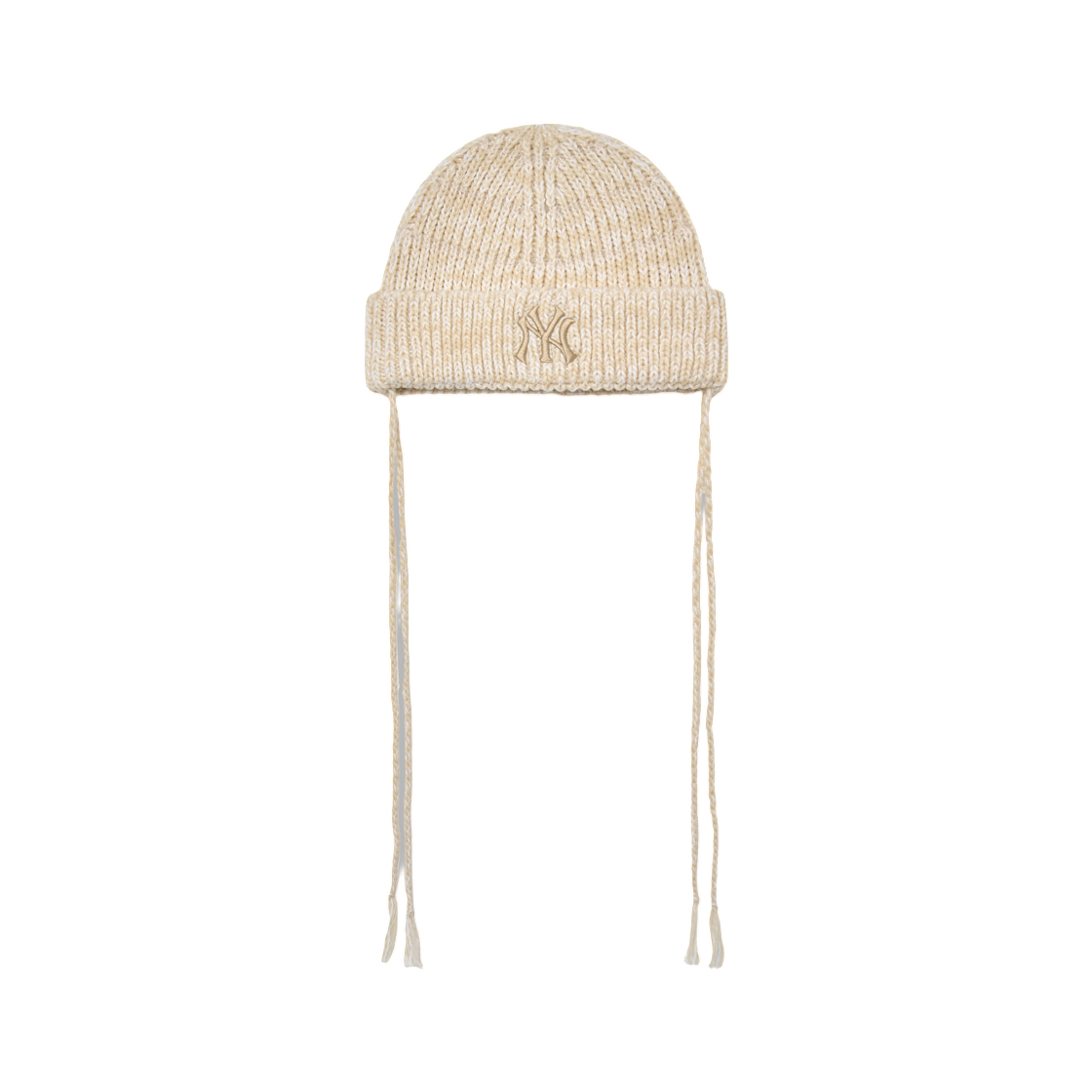 3ABNB0366-50CRS MLB String Beanie New York Yankees Cream