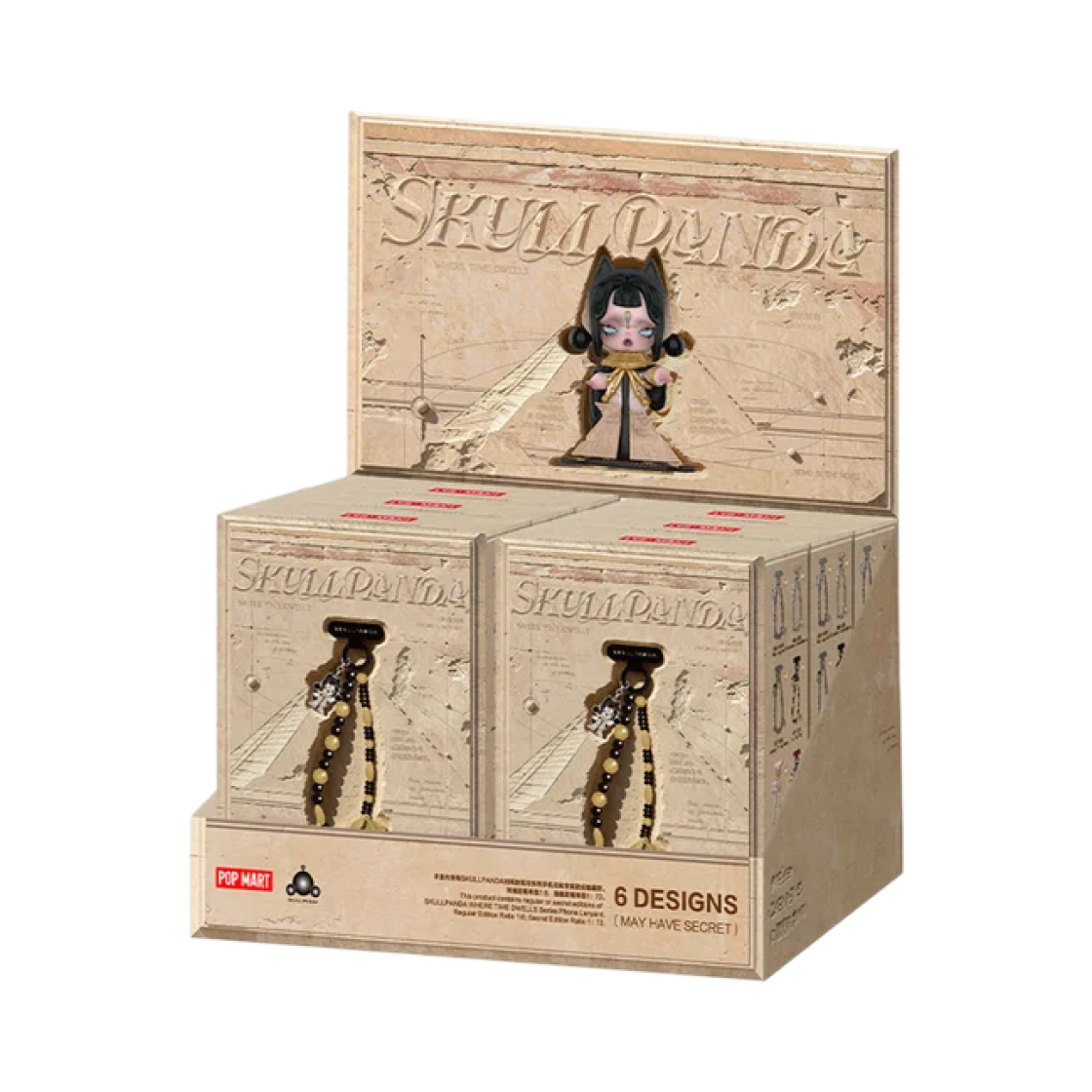 - Pop Mart Skullpanda Where Time Dwells Series Phone Lanyard Sealed Case (6 Blind Boxes)