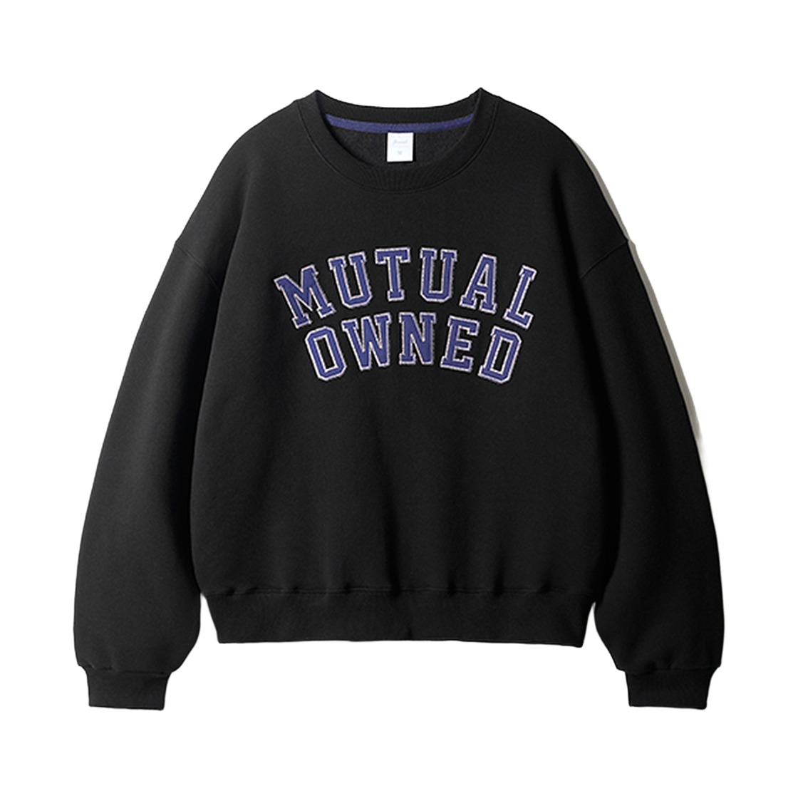 HSMT2717_black_29 JEMUT Owned Crop Sweat Shirts Black HSMT2717