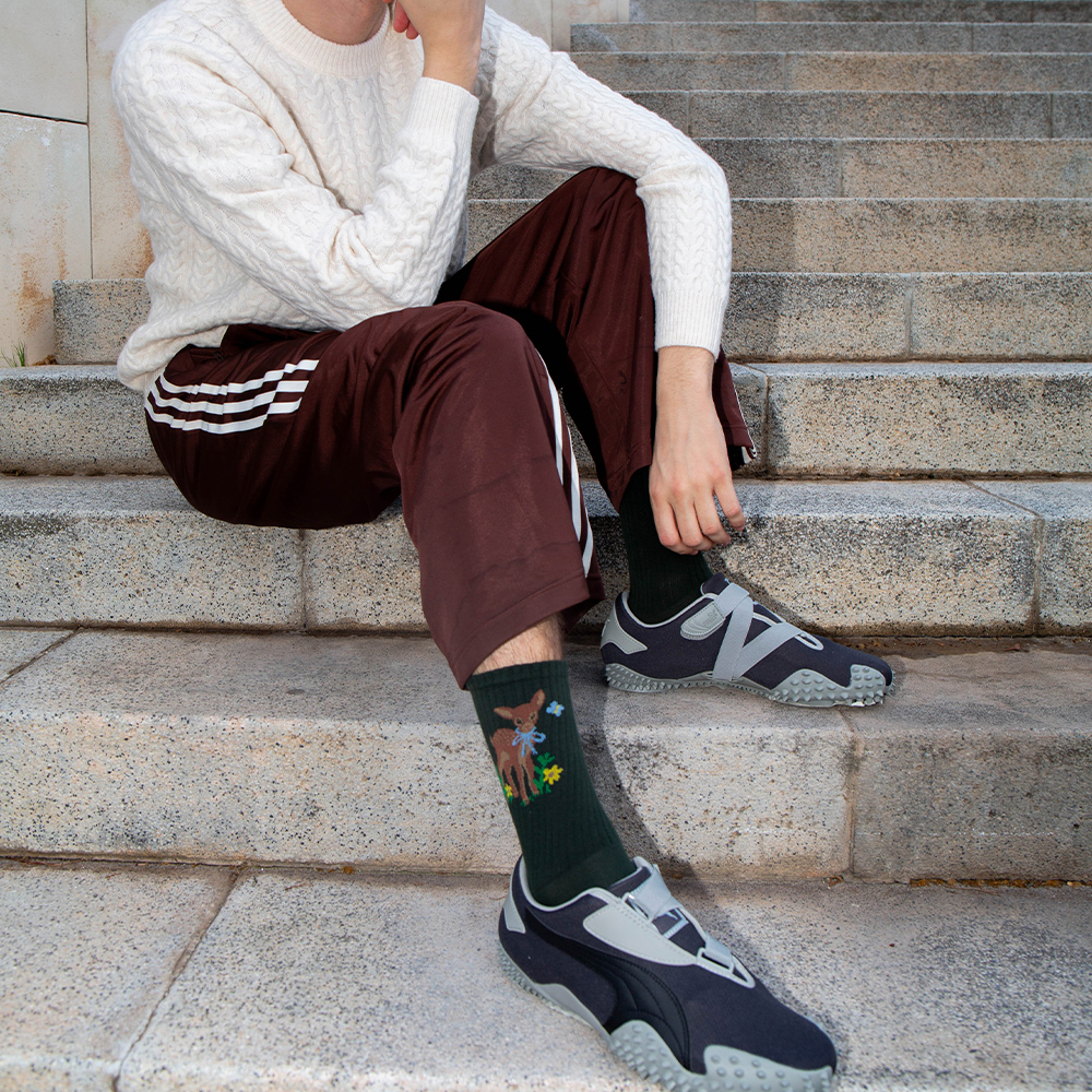 잇마이삭스 Wonder Deer 밤비 삭스 양말(Eat My Socks Flat Wonder Deer) - 5