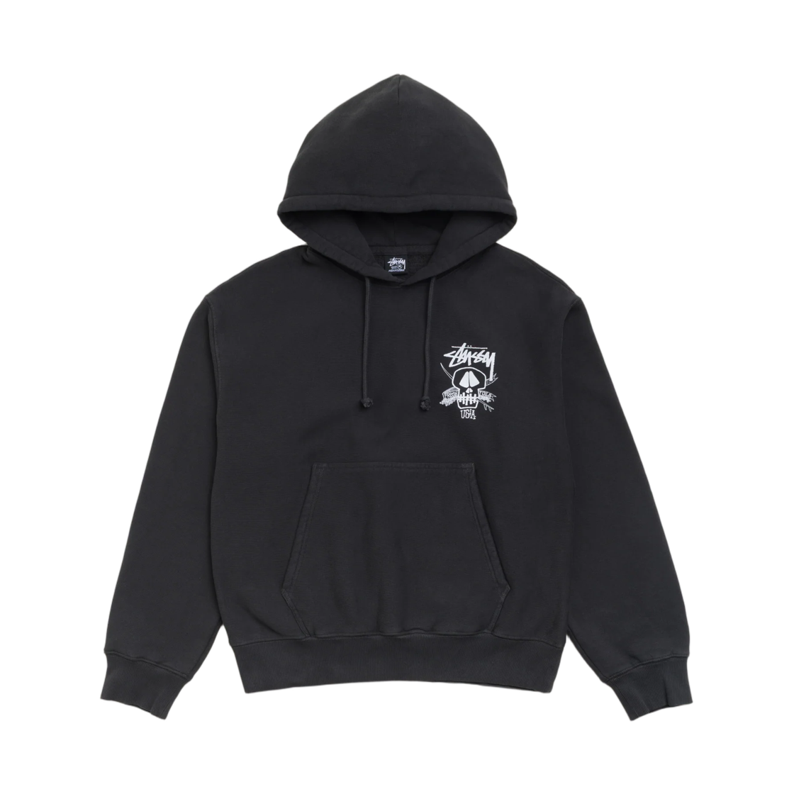 스투시 프레쉬 포일즈 후드 가먼트 다이드 페이디드 블랙(Stussy Fresh Foils Hoodie Garment Dyed Faded Black) - 2