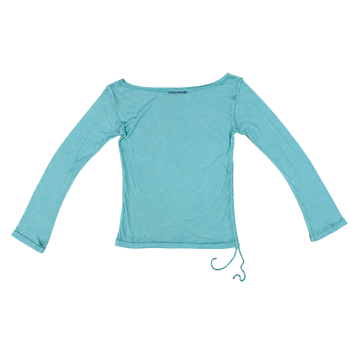 쎄르페 어저스터블 셔링 오프숄더 울 티셔츠 민트(SSERPE Adjustable Shirring Off Shoulder Wool T Shirts Mint) - 2
