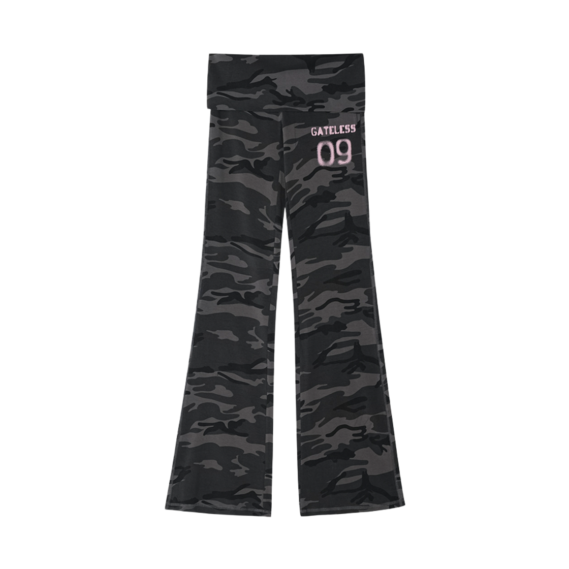P0000FSX Gateless Camo Slim Pants-Gray
