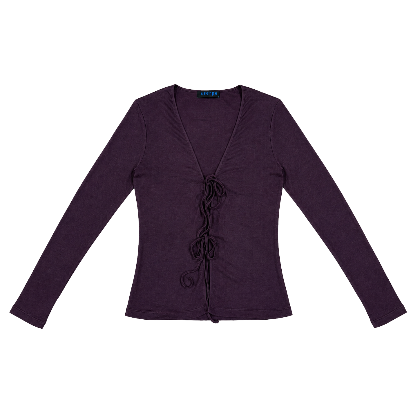 26FWCD02-2 SSERPE Soft Touch String Wool Cardigan Purple